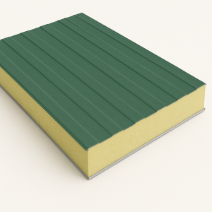 Стеновая сэндвич-панель с минеральной ватой 80 мм RAL 1014 в наличии в Кургане