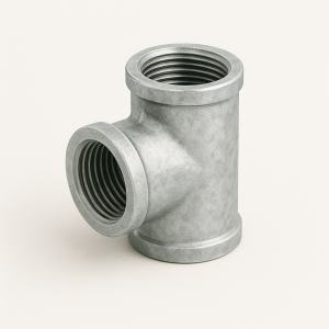 Тройник оцинкованный приварной ДУ 57 в наличии в Кургане