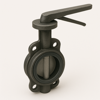 Затвор чугунный дисковый ДУ 400 РУ 16 ГОСТ 12521-89 в наличии в Кургане